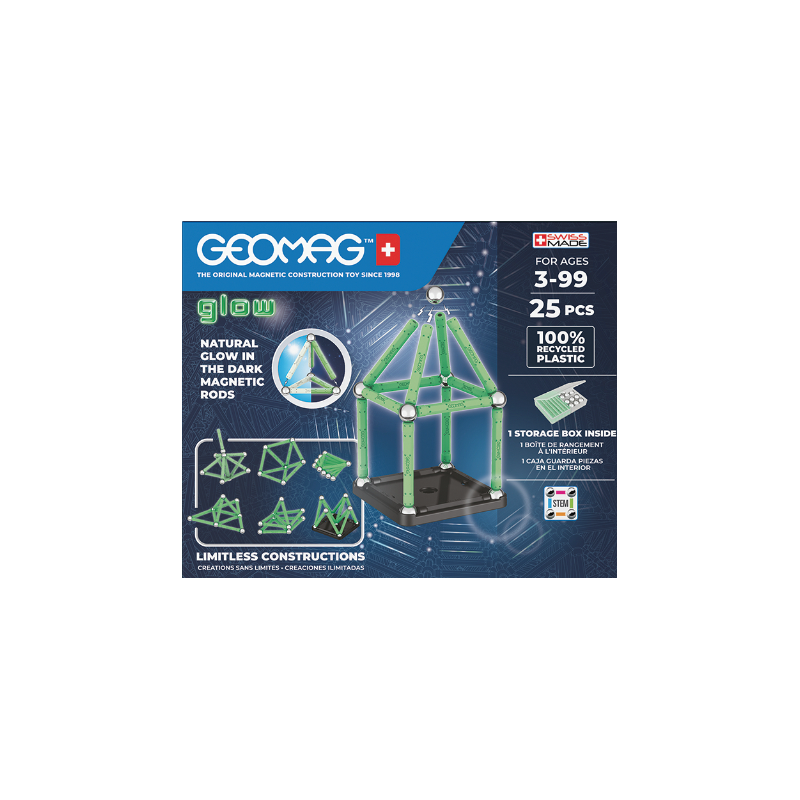Geomag Glow Recycled 25 Piezas