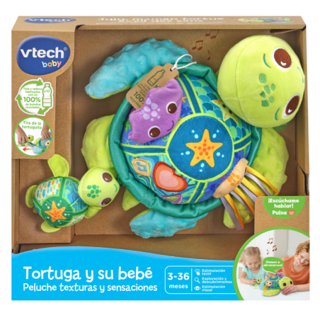 Eco Tortuga Y Su Bebe Peluche