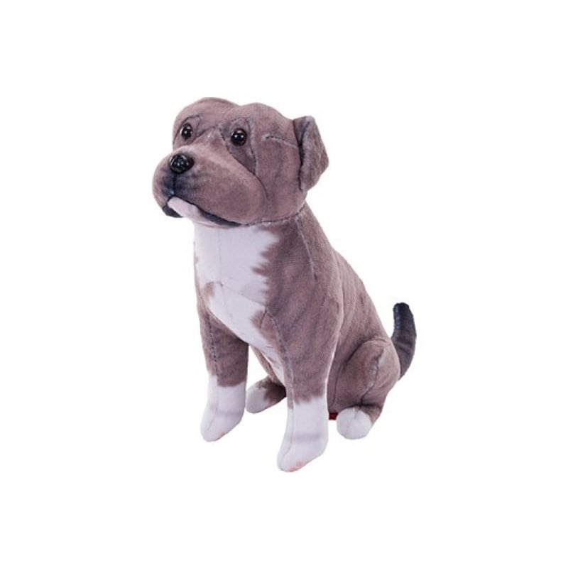 Peluche Pitbull Gris con Sonido
