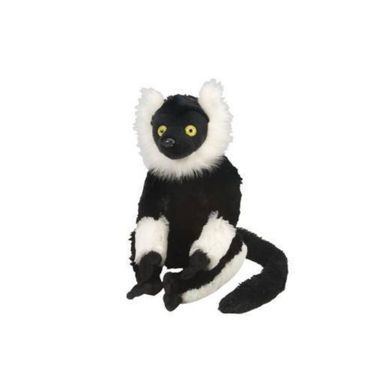 Peluche Lémur Blanco y Negro