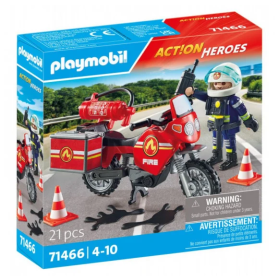Moto De Bomberos Playmobil
