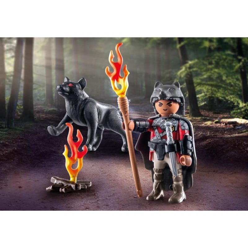 Guerrero Con Lobo Playmobil
