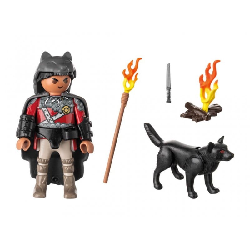 Guerrero Con Lobo Playmobil