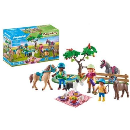 Excursión De Picnic Con Caballos Playmobil