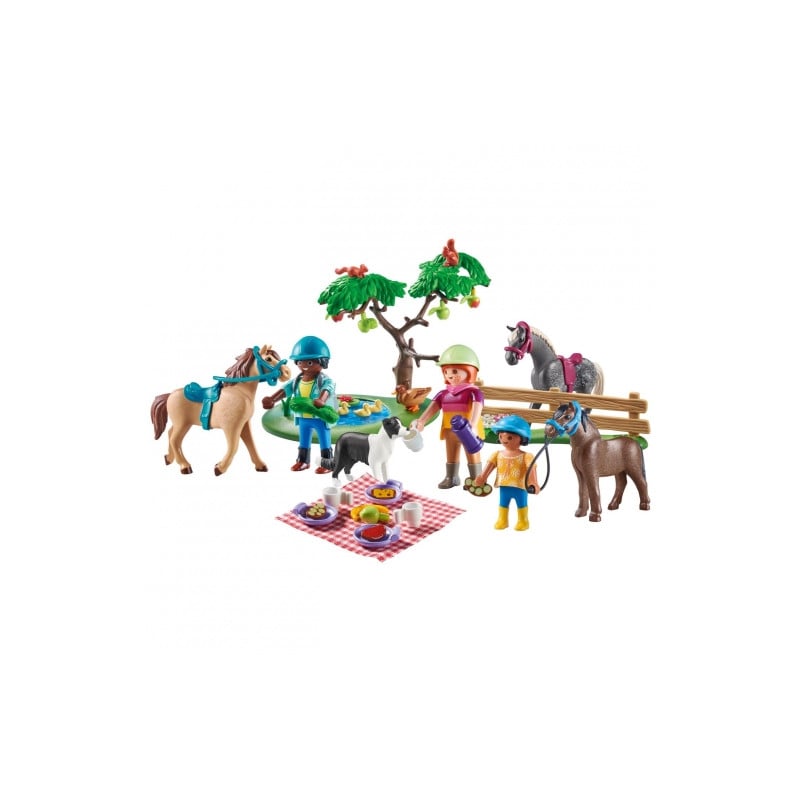 Excursión De Picnic Con Caballos Playmobil