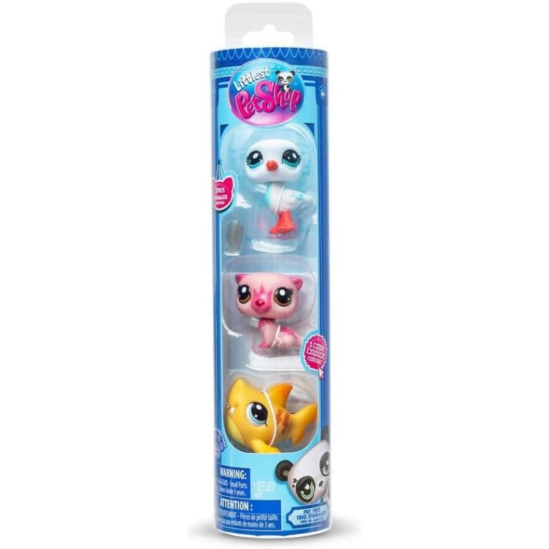 Pack De 3 Mascotas  Little Pet Shop Serie 2 Surtido