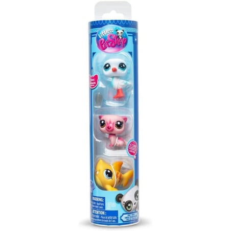 Pack De 3 Mascotas  Little Pet Shop Serie 2 Surtido