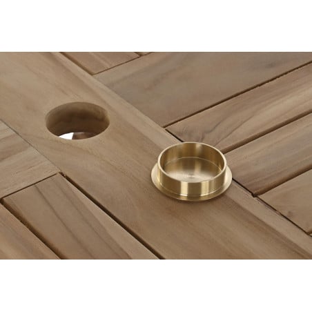 Set Mesa Comedor Teca y 4 Sillas