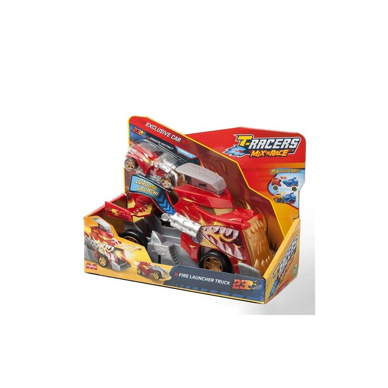 T-Racers Camión Lanzador Fire Launcher