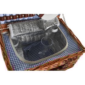 CESTA PICNIC MIMBRE SET 10 PIEZAS 2