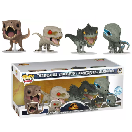 Funko Pop Jurassic World Pack 4