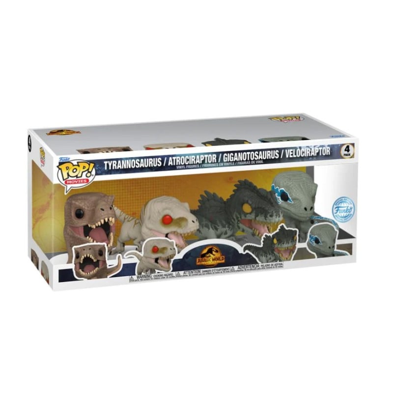 Funko Pop Jurassic World Pack 4