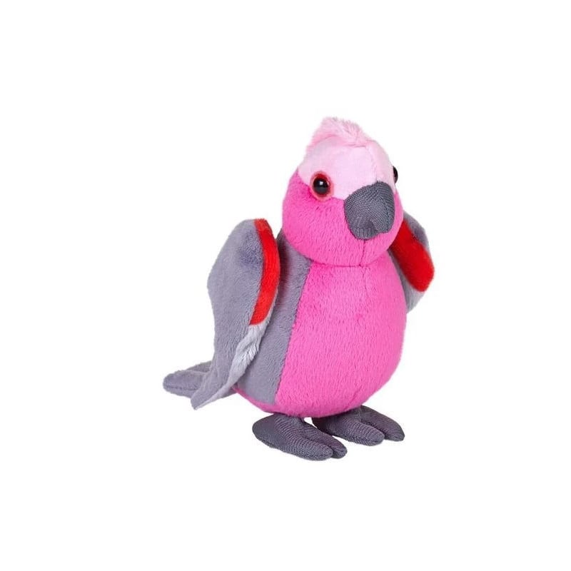 Peluche Pocketkins Eco Cacatúa Rosa