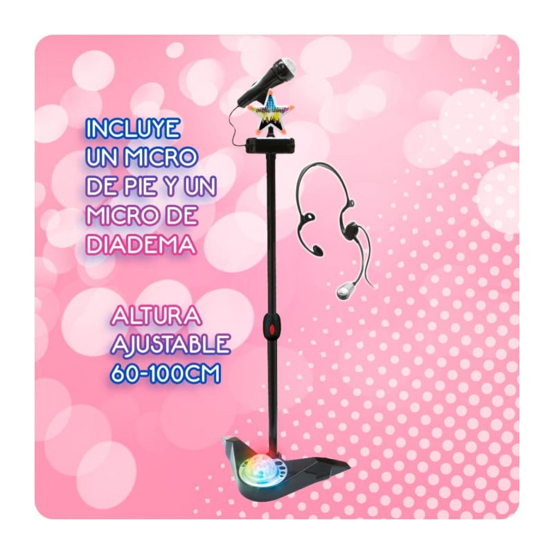 Microfono De Karaoke De Pie Disco