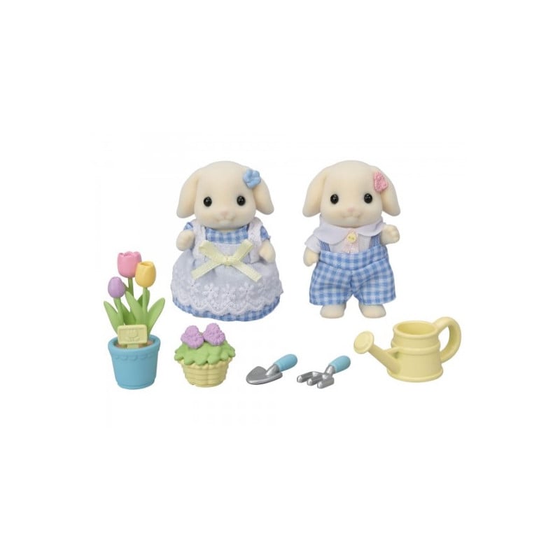 Sylvanian Families Set Hermanos Conejo Flora