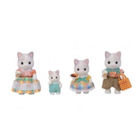 Sylvanian Families Familia Gato Latte 2