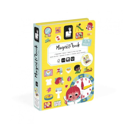 libro magnético aprendo la hora de janod
