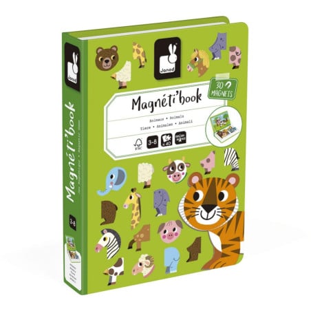libro magnético animales janod