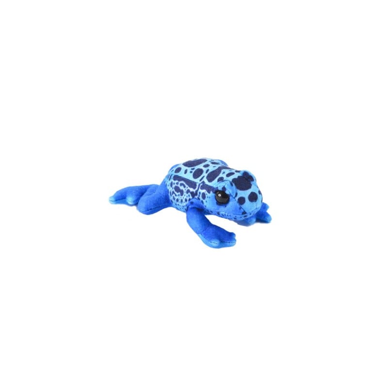 Peluche Rana Azul con Sonido Real