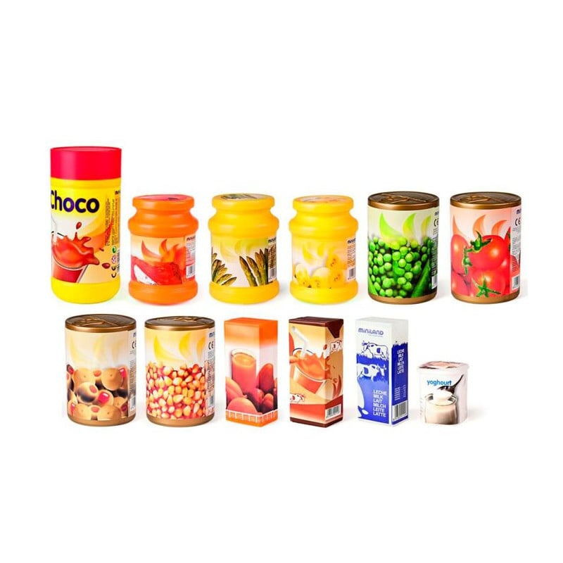 Alimentos Envasados 12 Piezas Miniland