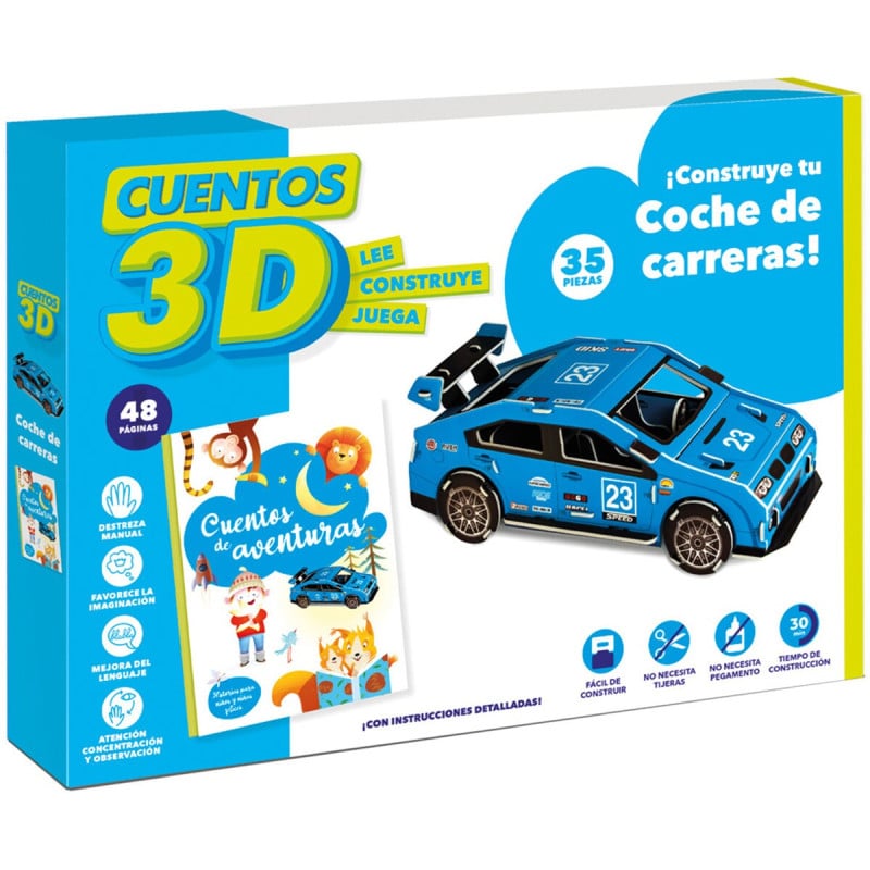 Cuentos 3D Coche de Carreras