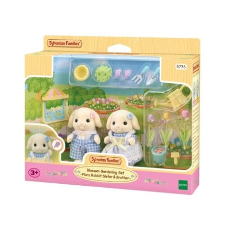 Sylvanian Families Set Hermanos Conejo Flora