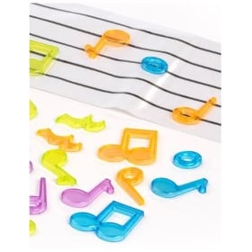 Notas musicales translucidas 2