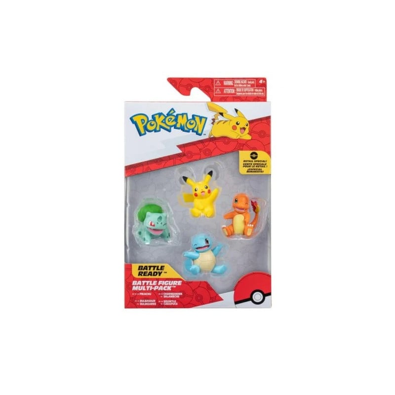 Pokemon Pack 4 Figuras Kanto