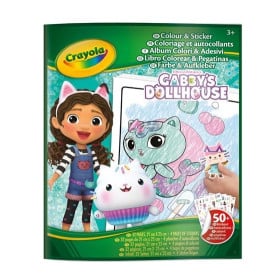 Libro Colorear Pegatinas Casa de Gabby