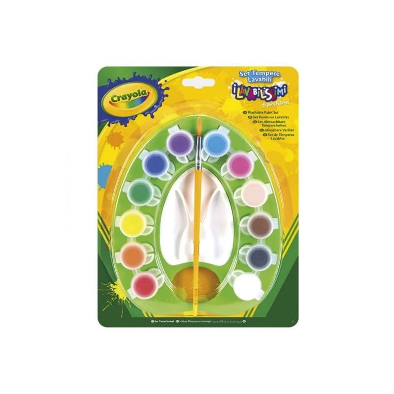 Set 12 Acuarelas Lavables con Paleta