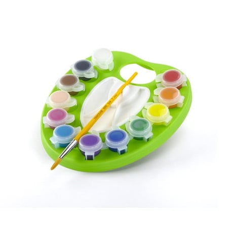 Set 12 Acuarelas Lavables con Paleta