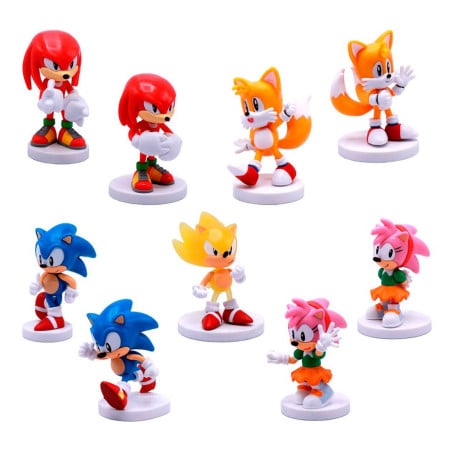 Sonic Mini Figura Construccion Caja