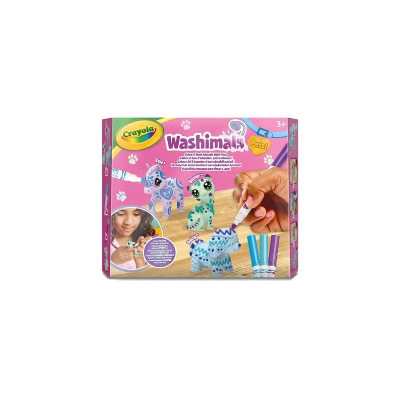 Washimals Set 3 Mascotas Pastel