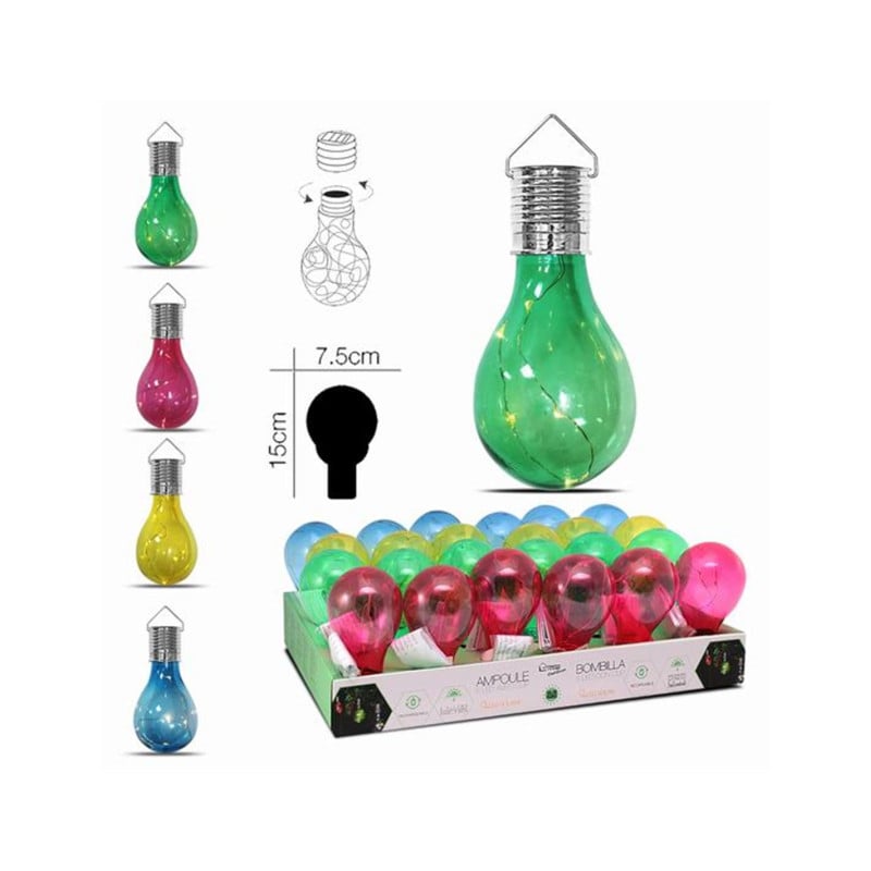 Bombilla Solar Con Clip 8x14 Cm