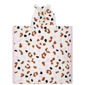 Poncho 65x65cm Leopardo Kahki 2