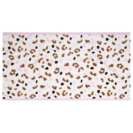 Toalla De Playa Leopardo Kahki 135x65cm