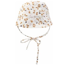 Gorro De Playa Leopardo Kahki 1-2años