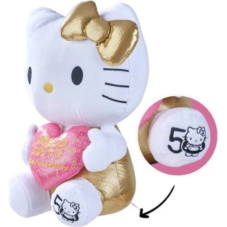 Peluche Hello Kitty 30 Cm 50 Aniversario