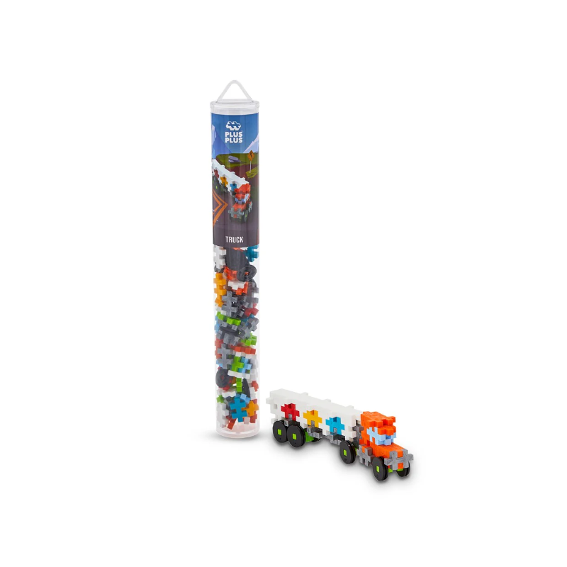 Tubo Transportes 100 Piezas Surtido