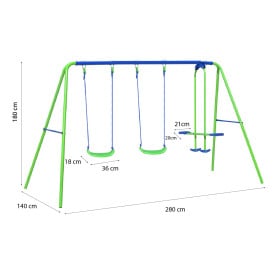 Columpio Infantil Metal Outdoortoys 2