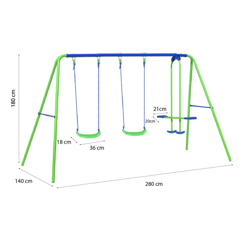 Columpio Infantil Metal Outdoortoys