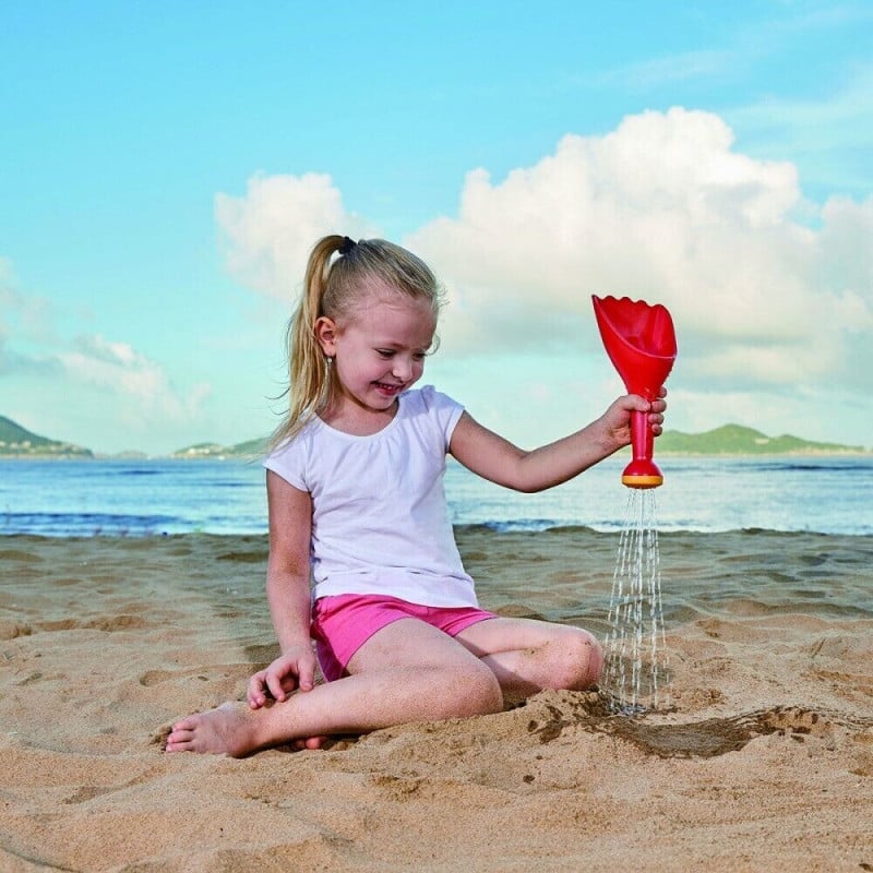 Pala de Playa Cavadora y Rociadora Roja