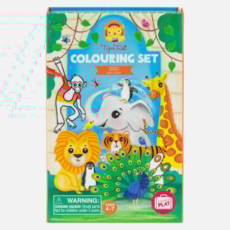 Set De Colorear Zoo