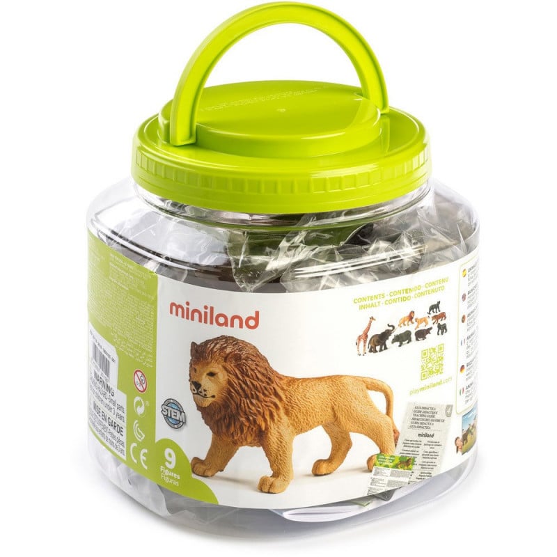 ANIMALES SELVA 9 UNIDADES