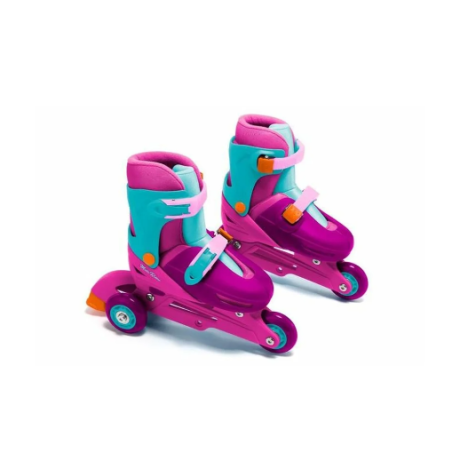 Patines En Línea Rosa Convertibles