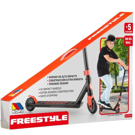 Patinete Deluxe Free Style Rojo