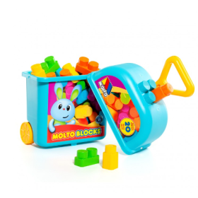 Carrito Con 20 Bloques Azul 2