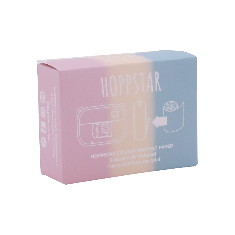 Hoppstar Recarga 3 Rollos Papel Colores