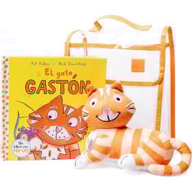pack libro y peluche el gato gaston