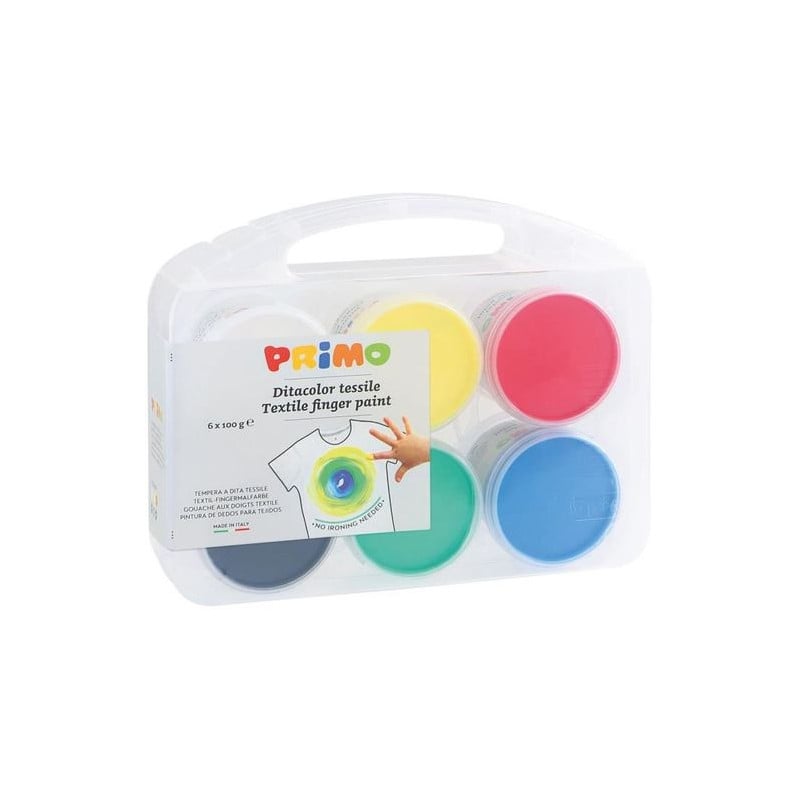 Set 6 Pintura Dedos Colores Básicos